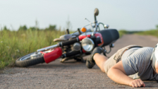 バイクでの事故